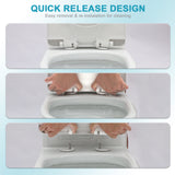 Ceramic One Piece Toilet for Bathroom, 12-inch Rough-In, 1.1/1.6 GPF