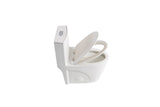 1.1/1.6 GPF Siphonic Flush One-Piece Toilet for bathrooms, Siphonic S-trap 12"