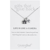 Grateful for the Journey Pewter Necklace