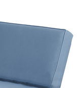 Club Chair Cushion Cover Blue Waterproof Fabric Invisible Zipper 22.75x23.5 In