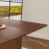 Engineered Wood Dining Table Walnut 44"