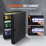 48-Key Cabinet, Key Safe with Combination & Key Lock