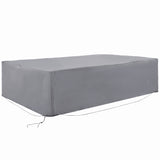 Outdoor Sectional Cover Oxford Fabric Gray Waterproof 97 x 65 x 26 In