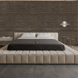 3D Faux Stone Wall Panels, 4 PCS PU Wainscoting Panel for Interior Wall Decor