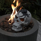Demon Skull Fire Pit Decoration for Outdoor Fireplace