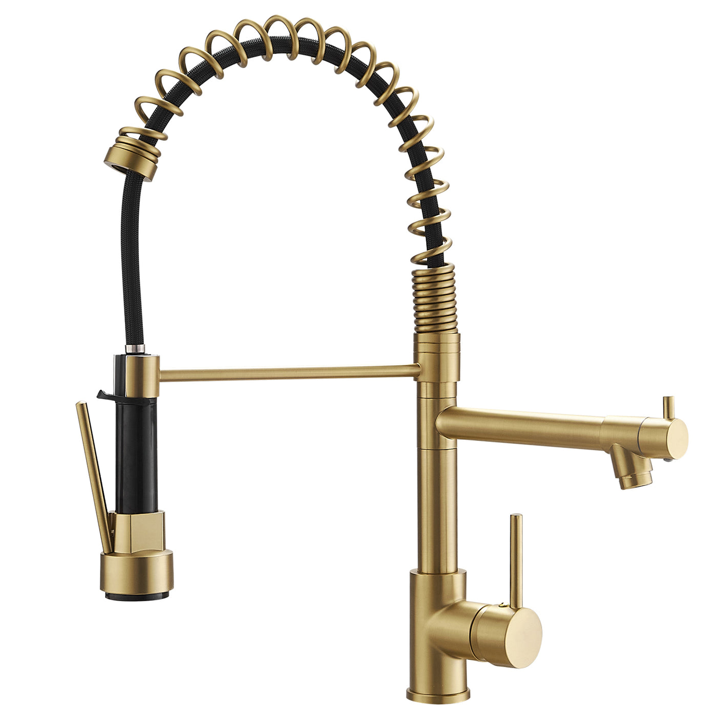 Commercial Kitchen Sink Faucet Pull Down Sprayer Single Handle