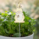 Cute Gnome Mixed Metal Plant Stake