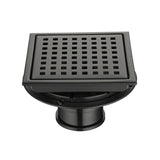 6" Square Stainless Steel Shower Floor Drain Removable Grate