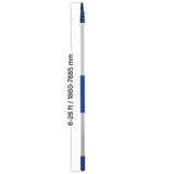 Solar Panel Cleaning Kit 26ft Water Fed Pole Brush