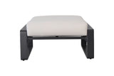 Aluminum Ottoman Beige/Brown