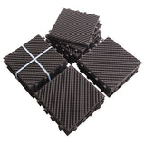 Outdoor Deck Tiles Interlocking Composite Plastic Dark Brown 12x12 in