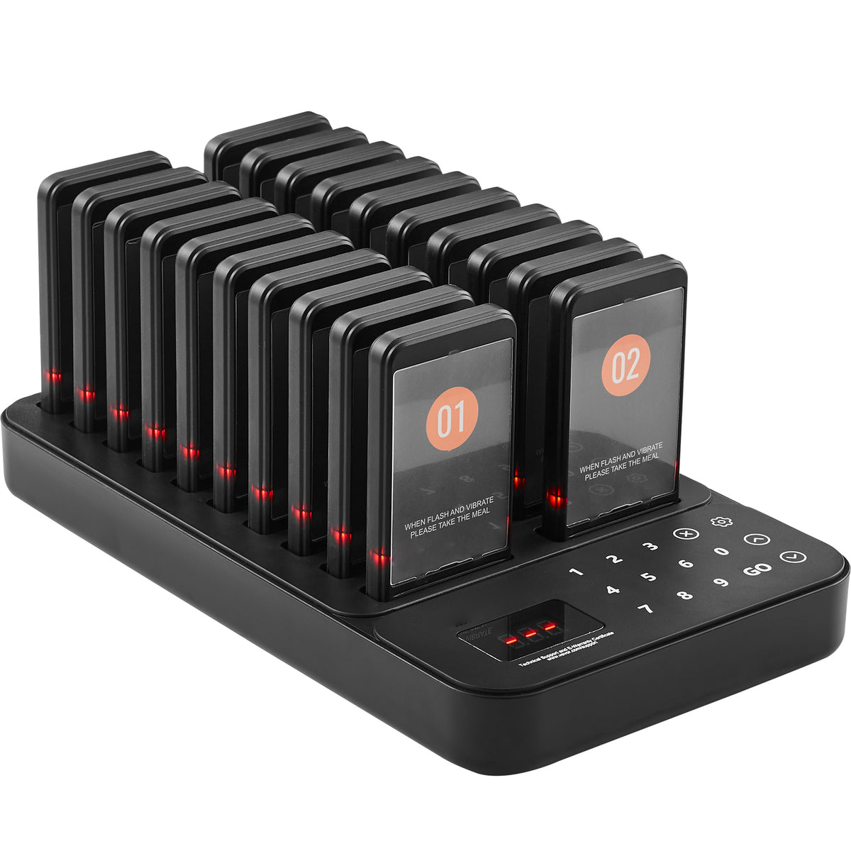 Restaurant Pager System, Wireless 400m Long Range Lineup Waiting Queue Signal