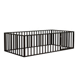 Twin Metal Platform Bed Black