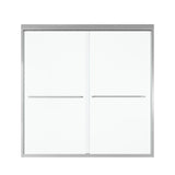 56"-60"W*60" H Semi-Frameless Double Sliding Shower Door, Bypass Shower Door