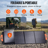 Portable 120W Foldable Monocrystalline Solar Panel ETFE Type C DC 18V IP67