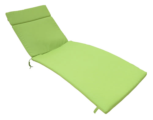Outdoor Chaise Lounge Cushion Salem Green 2-Pack