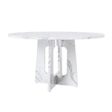 Engineered Wood Dining Table White