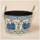 Hand Painted Folklore Recycled Rubber Planter