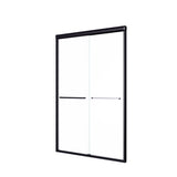 44"-48"W*72" H Semi-Frameless Double Sliding Shower Door, Bypass Shower Door