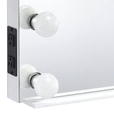 Hollywood Accent Mirror - Contemporary - White Finish - 16" x 23"