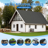 Metal Roof Panel Length 72.8IN Galvanized Roof Panels 25 PCS Waterproof Heavy