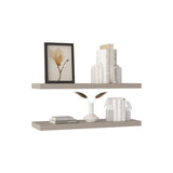 Floating Wall Shelves - Set of 2 - Matte Finish - 31.5" Wide