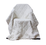 Modern Reversible Throw Blanket, Polyester, 60" x 80