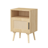 Engineered Wood Nightstand Oak