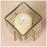Square Glass Tea Light Holder