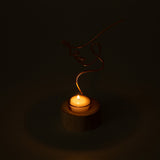 Silhouette Of Beauty Tealight Candle Holder