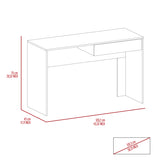 Writing Computer Desk - One Drawer - 47.3" Wide Top - Black