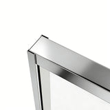 48"W× 76"H Triple Bypass Sliding Shower Door With 5/16 In. (8mm) Clear Glass