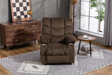 Velvet Recliner Power with Massage Brown
