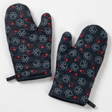Distinctly Designed Oven Mitts - Set of 2