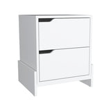 Nightstand - Two Drawers - Manufactured Wood - 17" x 14.6" Top