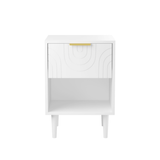 Engineered Wood Nightstand White
