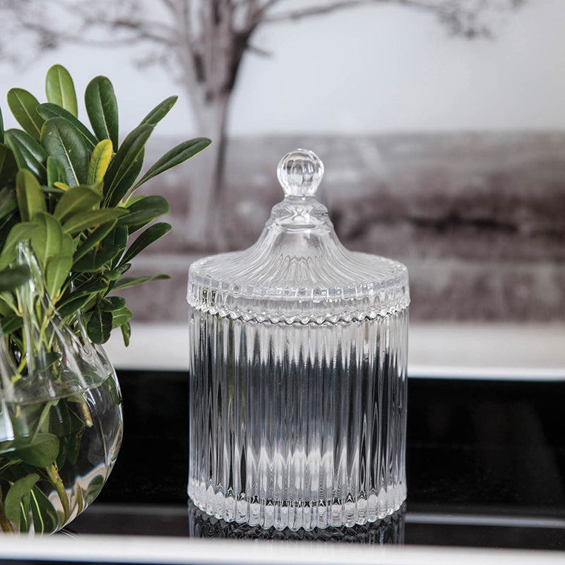 4x6 Inch Lidded Glass Jar Ancell