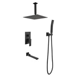 Shower System Combo with Hand Shower, 16" Head and Tub Spout