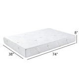 Twin Memory Foam Mattress 3-Layer Extra Firm Cooling Aloe