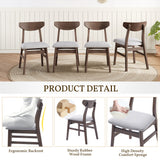 Engineered Wood Dining Set Brown