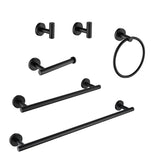 6 Piece Stainless Steel Bathroom Towel Rack Set Wall Mount