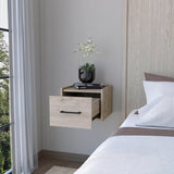 Floating Wall-Mounted Nightstand with Drawer, 13.8" Wide