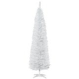 HOMCOM 7' Artificial Pencil Christmas Tree, Slim Xmas Tree with 499 Realistic Br