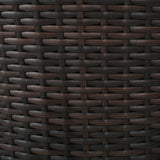 Outdoor Patio Furniture Set of 2 Wicker Brown Multi