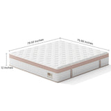 12 Inch King Hybrid Mattress Gel Memory Foam Pocket Springs