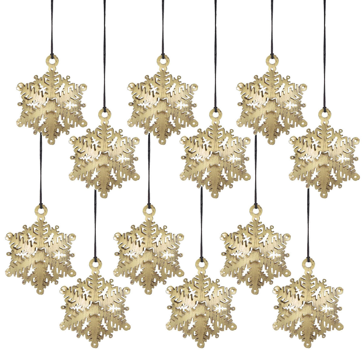 3.5x3.5' Snowflake Hanging Ornament, Hanging Home Decor Accents for Christmas Tr