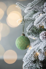Glass Christmas Ball Ornaments, Set of 12, Holiday Decorations