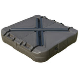 Square Cantilever Patio Umbrella Base with 4 Wheels 330lb