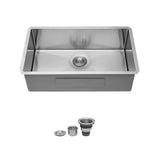 30" Undermount Stainless Steel Kitchen Sink Single Bowl 16 Gauge