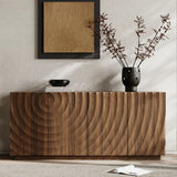 Buffet Cabinet with Storage, 4 Doors Modern Accent Storage Sideboard